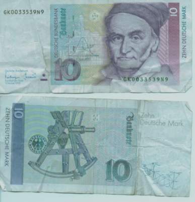 Der alte 10,- DM Schein