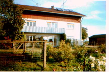 Südseite von unserem Haus in Oppingen