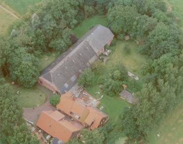 la fattoria vista di un uccello