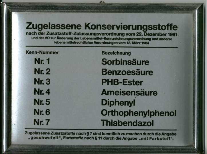 das offizielle Schild