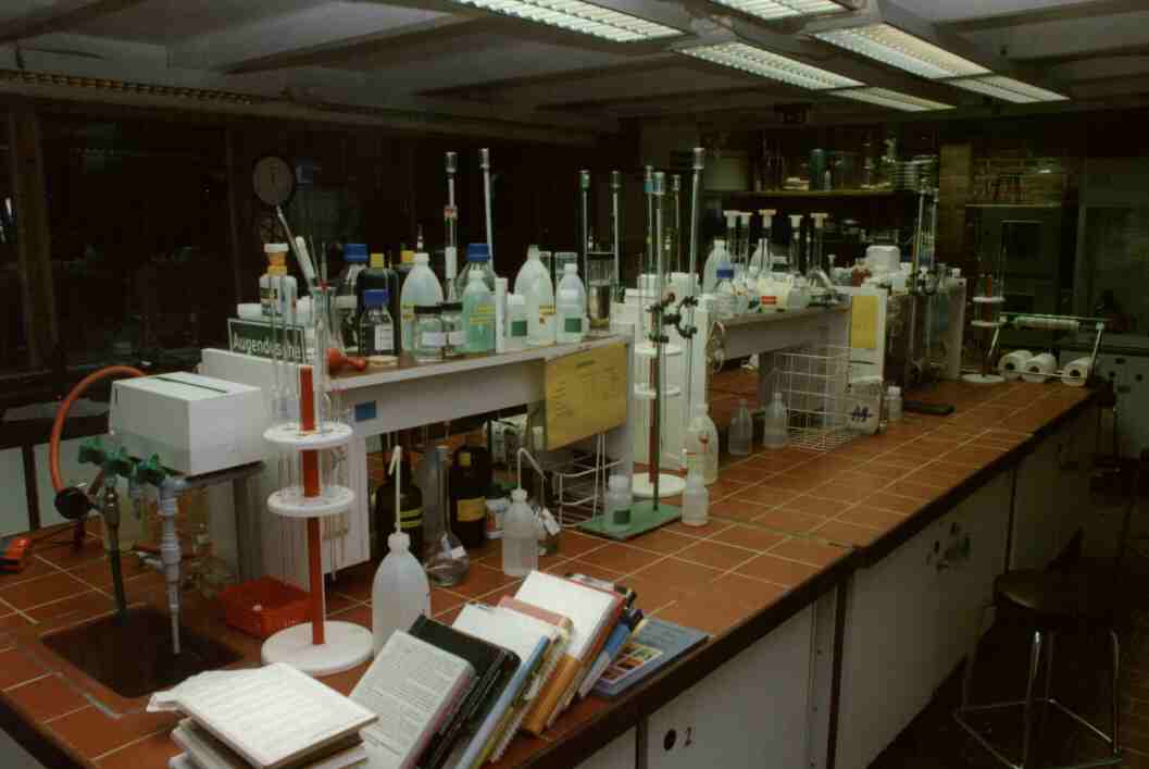 working area in the laboratoy