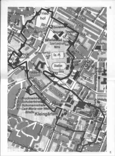 Der Weg im Stadtplan von Nordenham